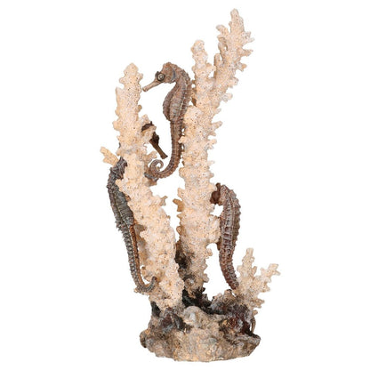 Seahorses On Coral Natural - Medium