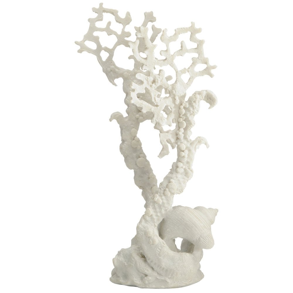 White Fan Coral Ornament - Medium