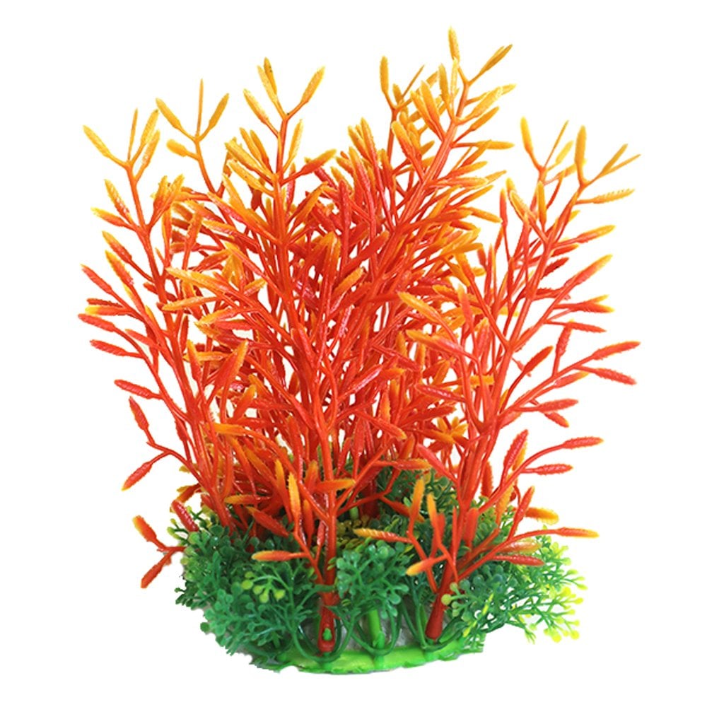 Orange Plastic Plant 20cm