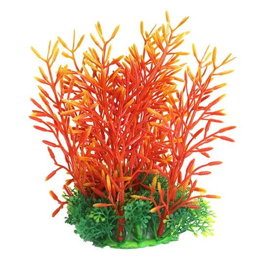 Orange Plastic Plant 20cm