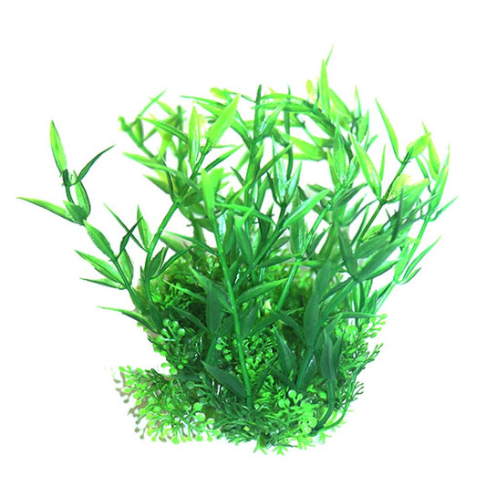Green Bamboo Plastic Aquarium Plant