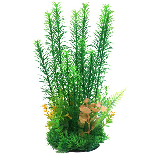 Green & Yellow Combi Plastic Plant 30cm