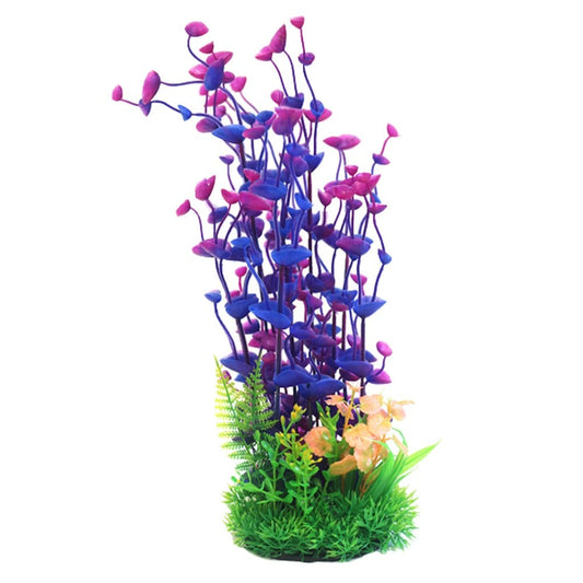 Purple Combi Plastic Plant 35cm
