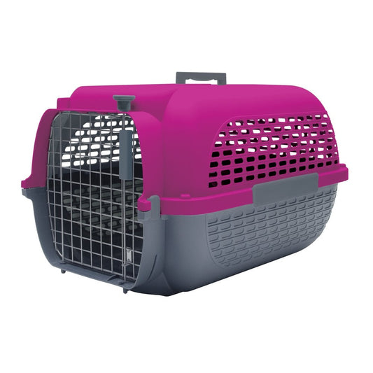 Voyageur Dog Carrier Grey/Fuchsia - Small
