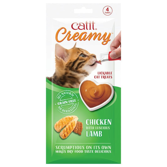 Creamy Lickable Cat Treats - Chicken & Lamb (4pk)