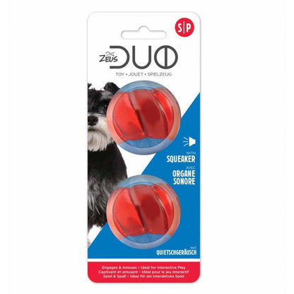 Duo Ball With Squeaker (2pk)
