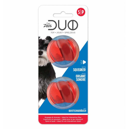 Duo Ball With Squeaker (2pk)