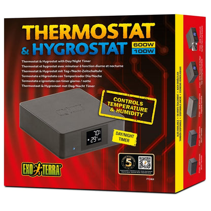 600W Thermostat And 100W Hygrostat With Day/Night Timer