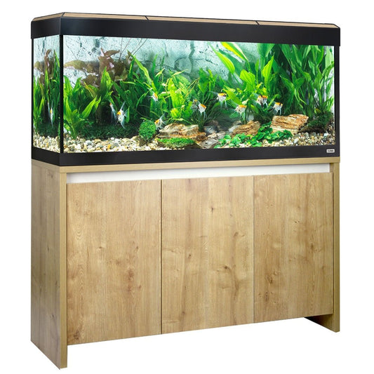 Roma 240 Bluetooth LED Aquarium & Cabinet Set - Oak