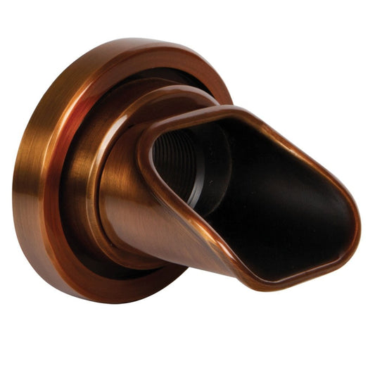 Wall Spout Ellipse - Copper
