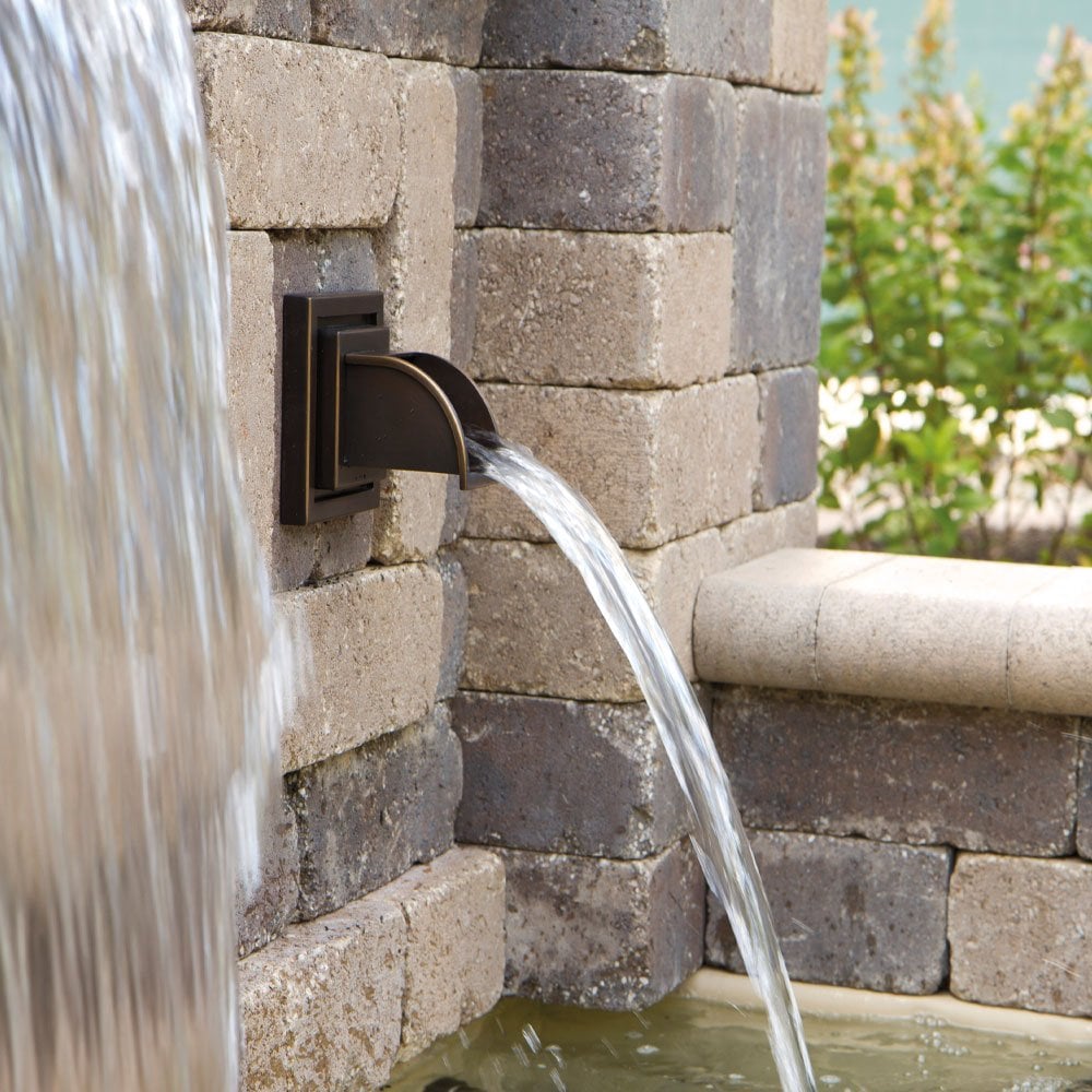 Wall Spout Square - Bronze