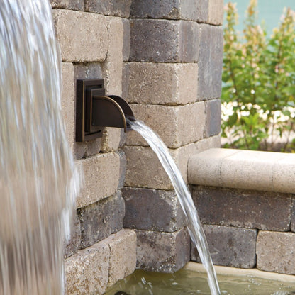 Wall Spout Square - Bronze