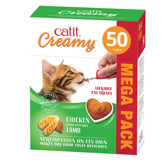 Creamy Lickable Cat Treats - Chicken & Lamb (50pk)