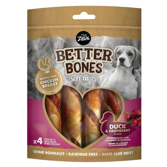 Better Bones Duck & Cranberry Flavour Large Rolls (4pk)
