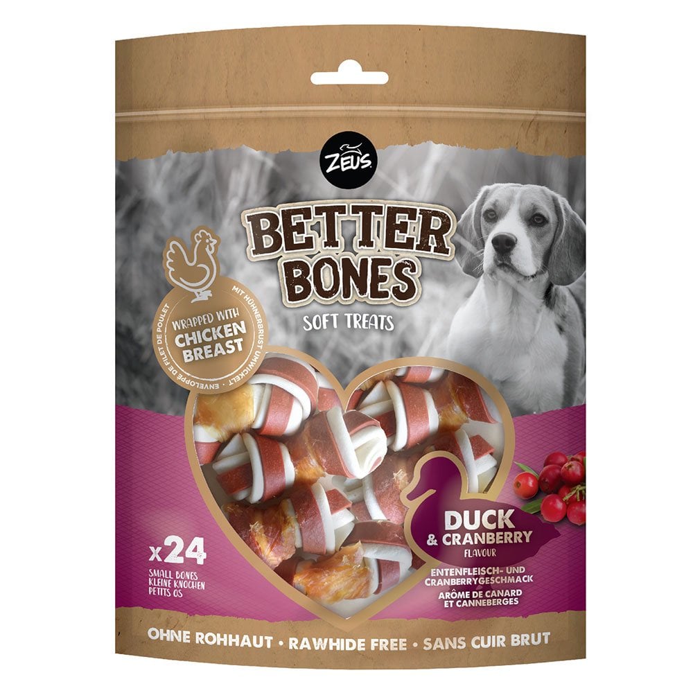 Better Bones Duck & Cranberry Flavour Wrapped Bones