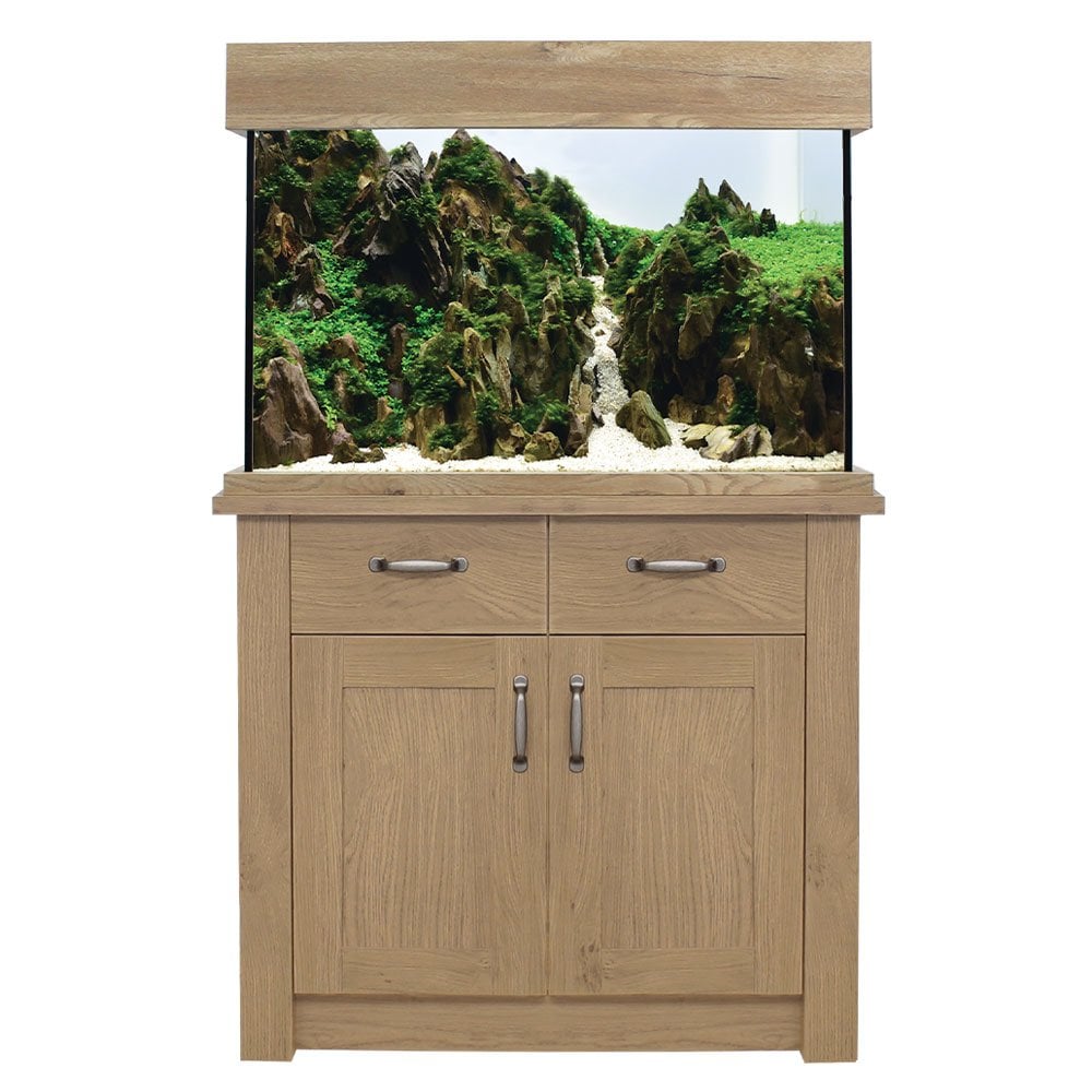 OakStyle 145 Aquarium & Cabinet Set - Yorkshire Oak