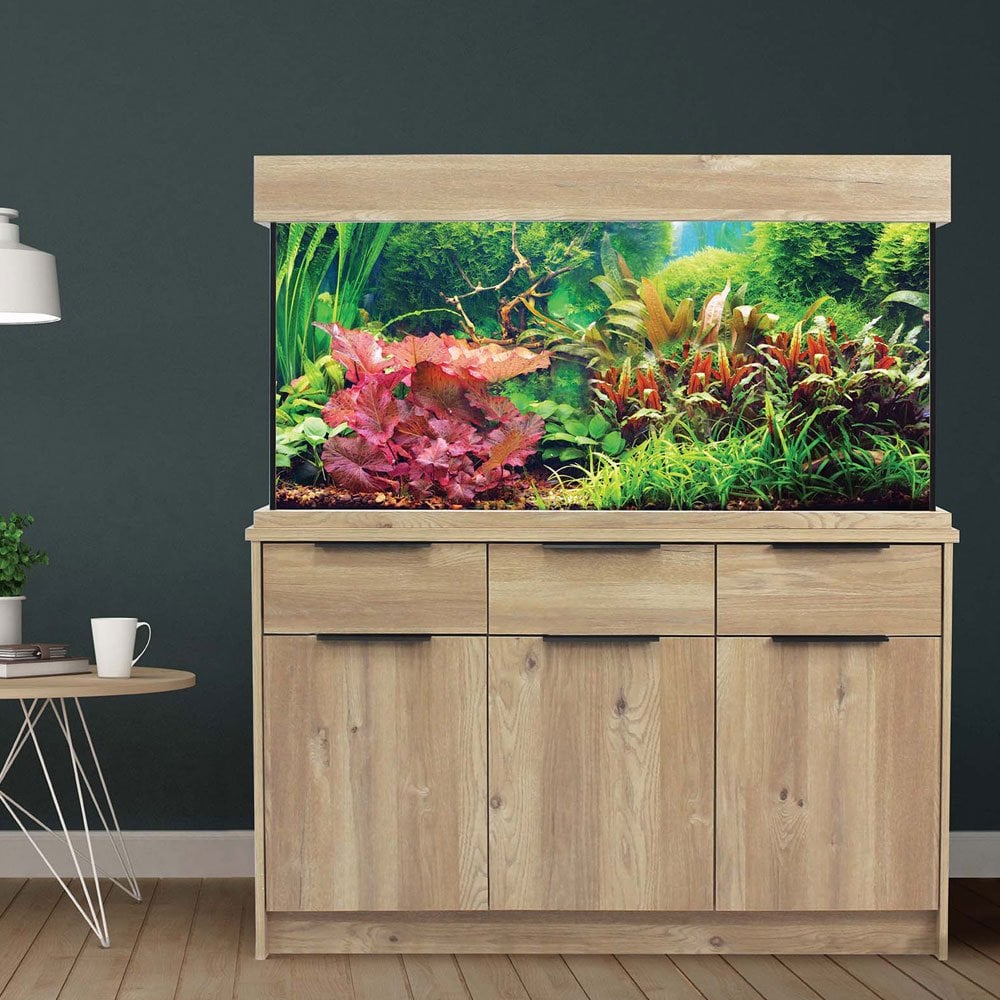 OakStyle 230 Aquarium & Cabinet Set - Nash Oak