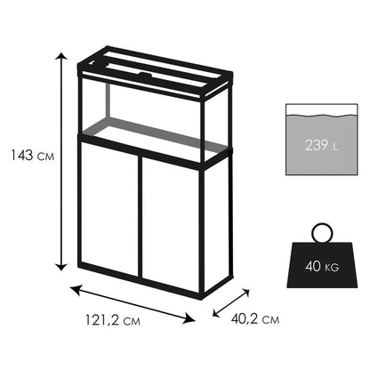 Emotions Pro 120 Aquarium & Cabinet Set - White