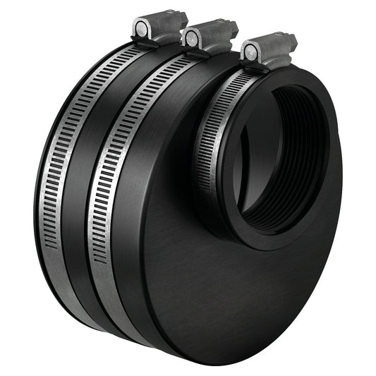 Rubber Connection 2" Female Threaded - DN110 Eccentric