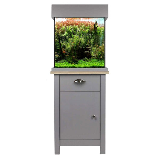 OakStyle 85 Aquarium & Cabinet Set - Flint Grey
