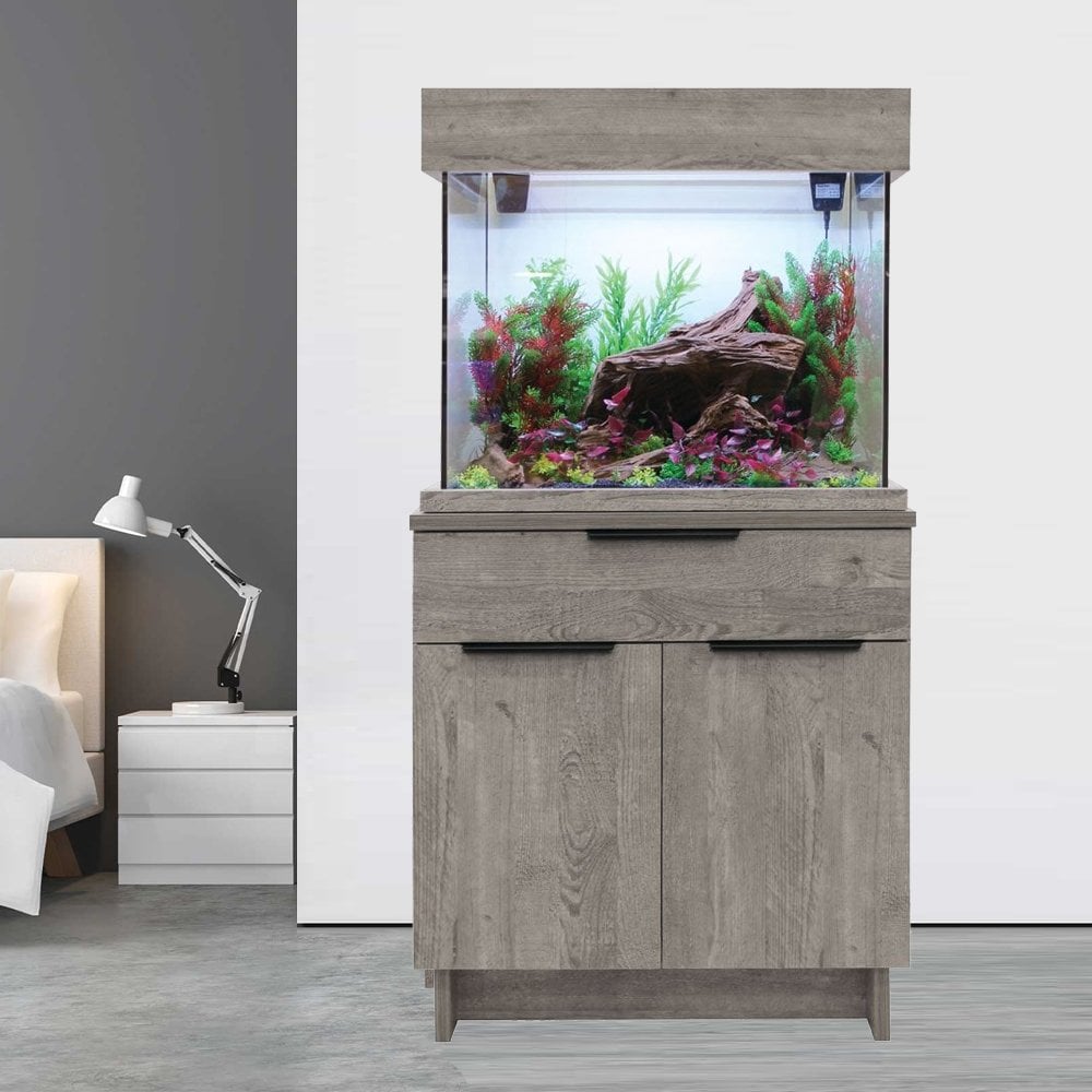 OakStyle 110 Aquarium & Cabinet Set - Urban Grey
