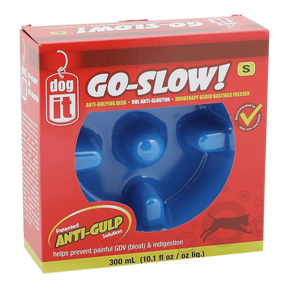Anti-Gulping Bowl Small Blue 300ml