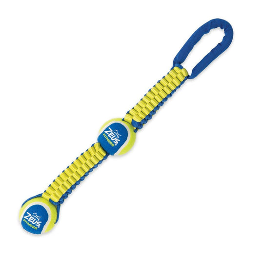 Fitness Double Tennis Ball Ballistic Nylon Twist Tug (51cm)