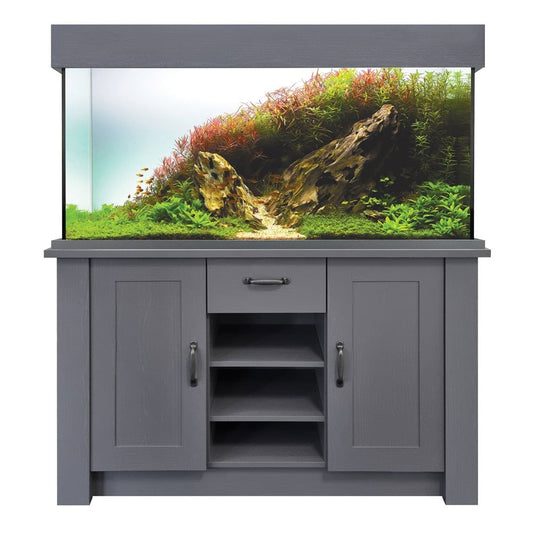 OakStyle 230 Aquarium & Cabinet Set - Slate Grey