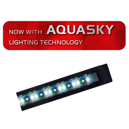 Roma 90 Bluetooth LED Aquarium & Cabinet Set - Grey White River Oak