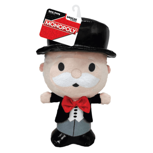 Monopoly Mr. Money Bags Squeak & Crinkle Plush 7in