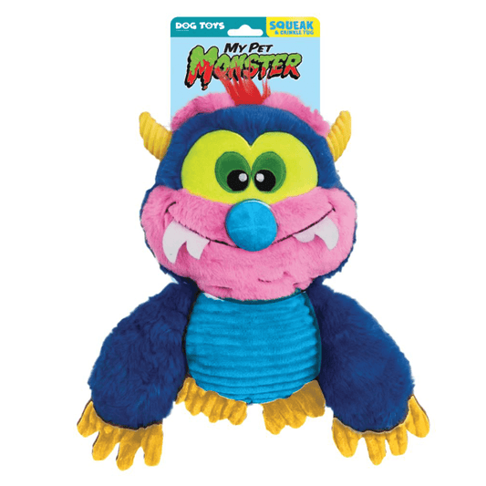 My Pet Monster Squeak & Crunch Plush 10in