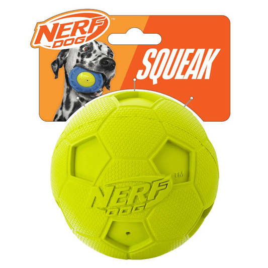 Rubber Soccer Squeak Ball 4in