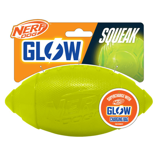 Ultra Glow Classic Squeak Football 7in