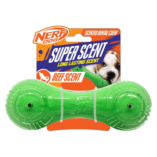 Beef Scented Super Scent Solid Core Barbell 7in