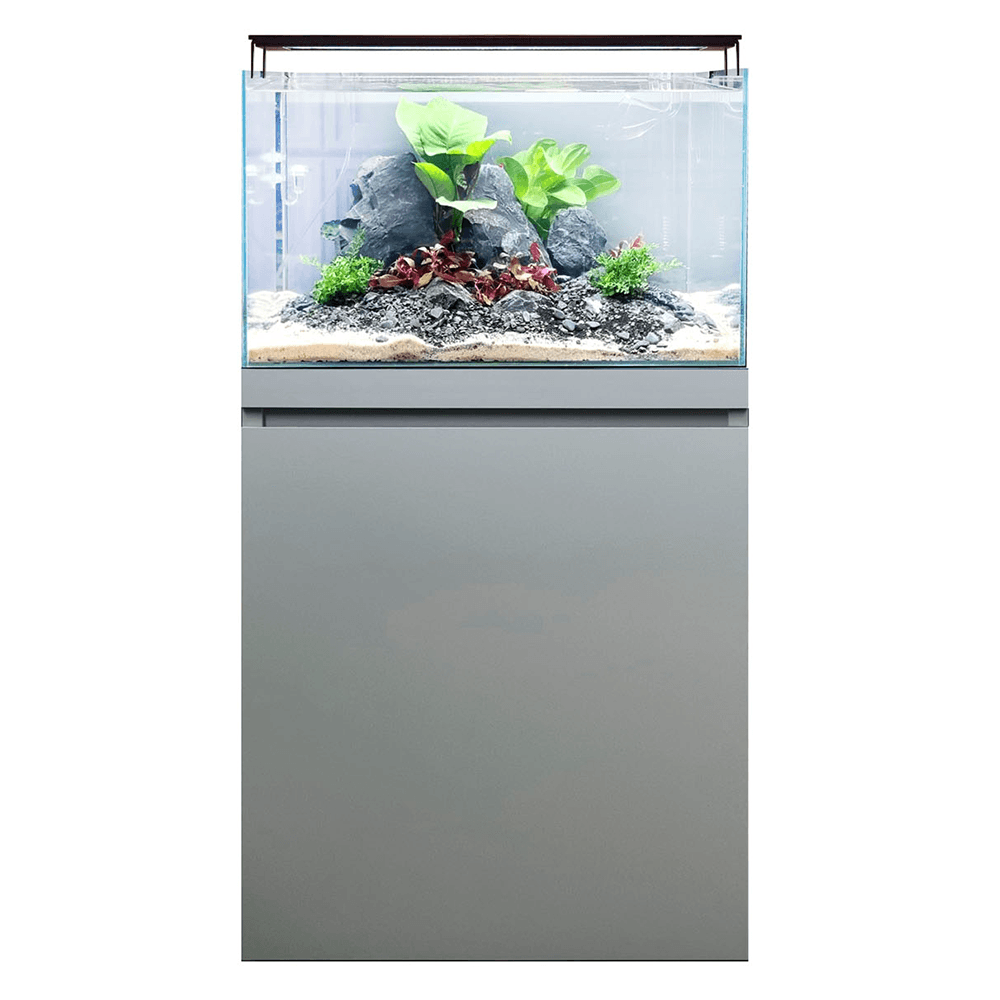 Visi-White 60 Aquascaping Aquarium & Cabinet Set - Dusty Grey