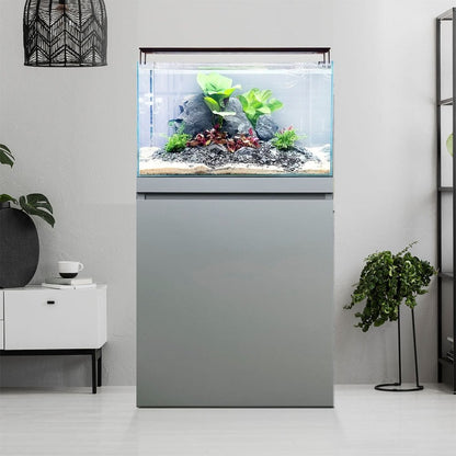 Visi-White 60 Aquascaping Aquarium & Cabinet Set - Dusty Grey