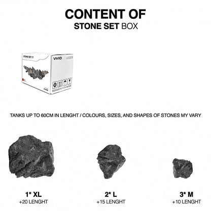 Darwin Black Lava Stone Box Set 6kg