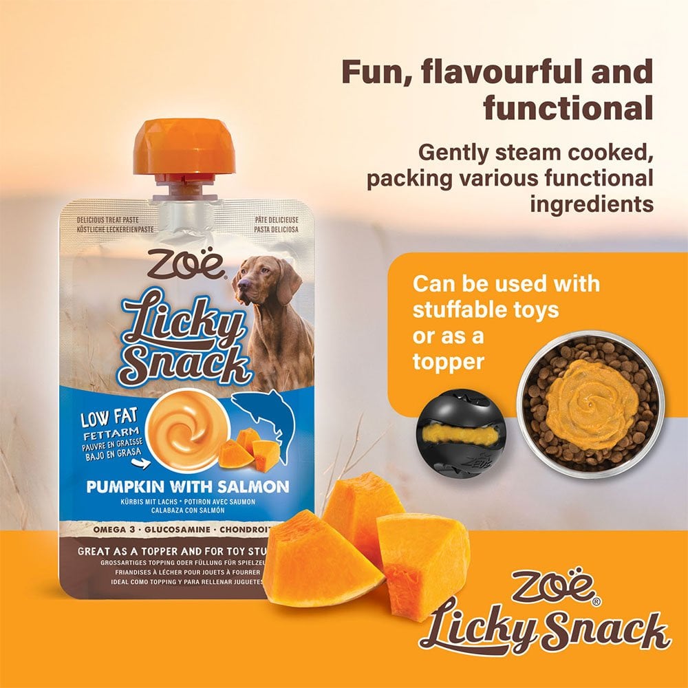 Licky Snack Pumpkin & Salmon 85g