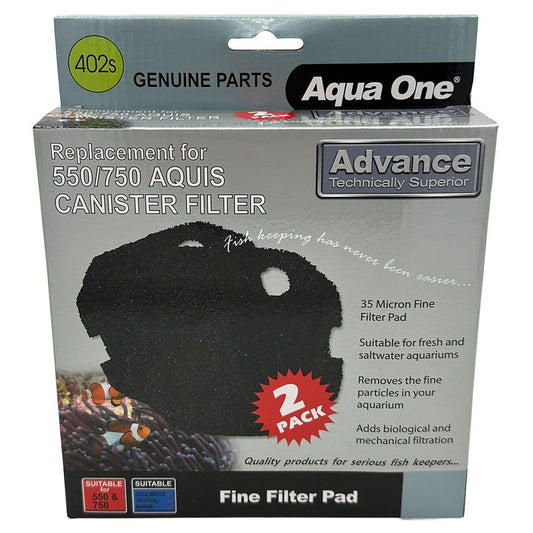 Aquis Advance 550/750 Black Sponge Pad 35PPI (2pk)