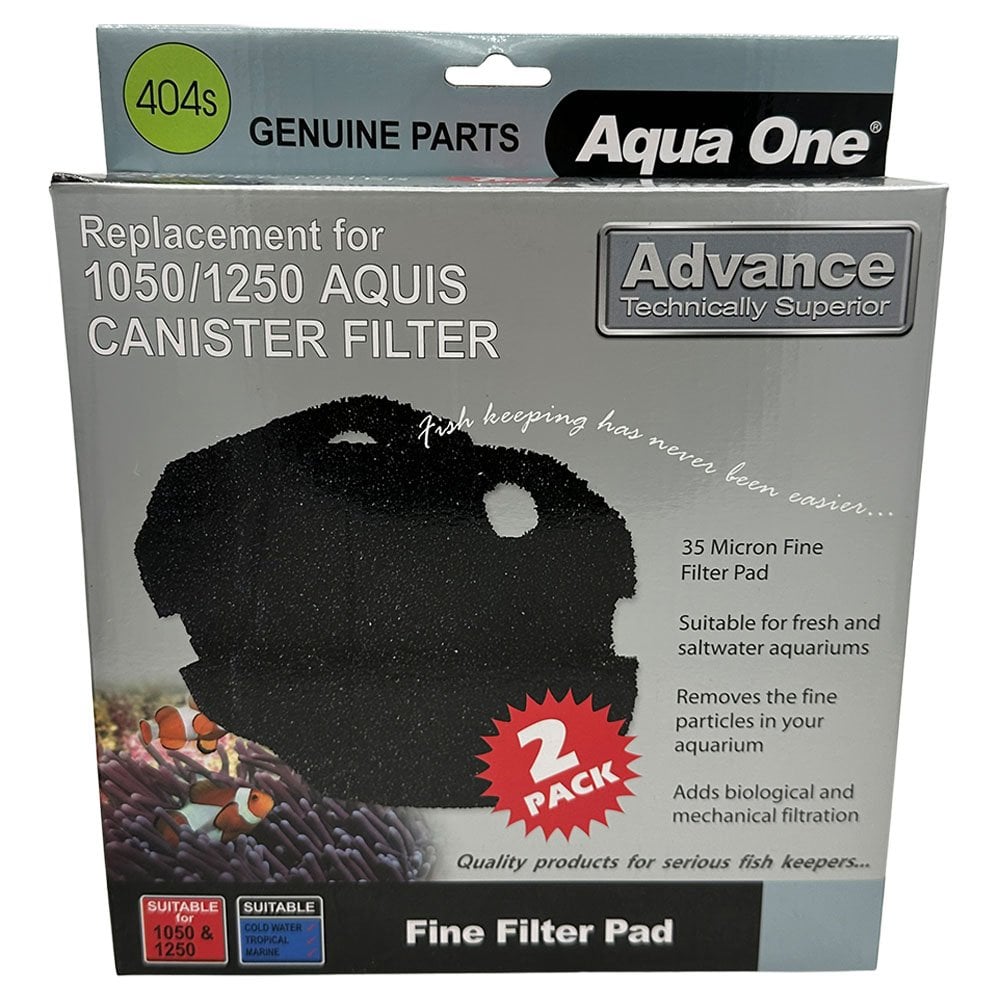 Aquis Advance 1050/1250 Black Sponge Pad 35PPI (2pk)