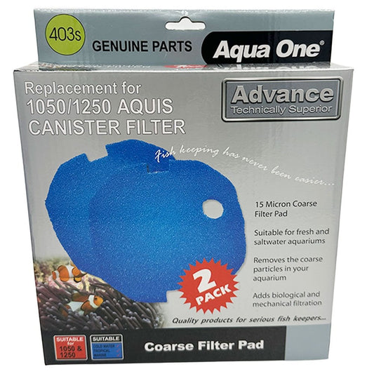Aquis Advance 1050/1250 Blue Sponge Pad 15PPI (2pk)