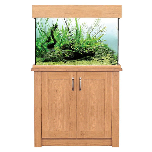 OakStyle 145 Aquarium & Cabinet Set - Original Oak