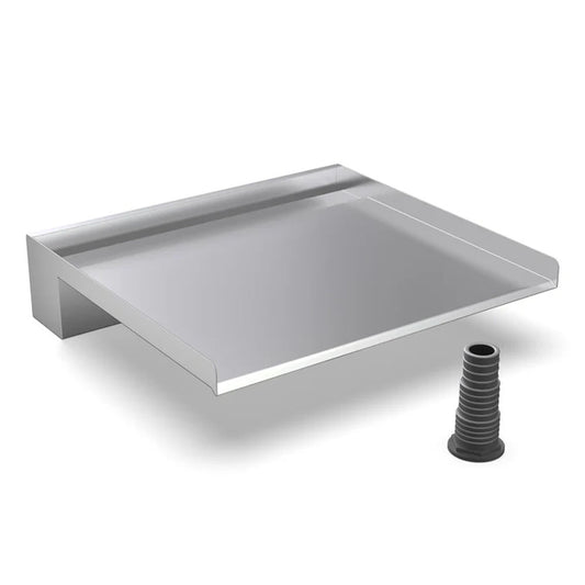 Stainless Steel Water Blades - 300mm Spout/Base Inlet