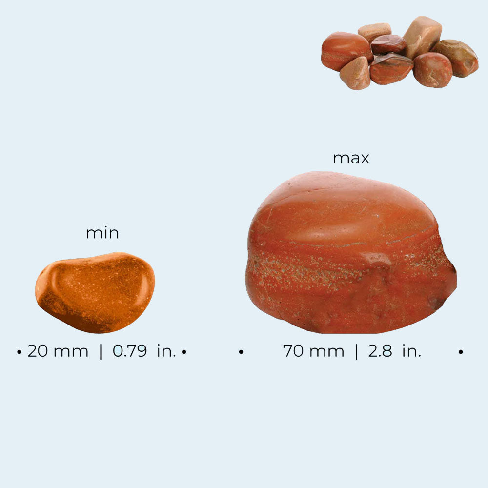 Feng Shui Marble Pebble Pack - Red