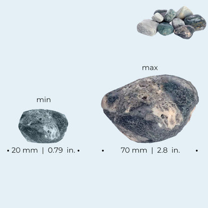 Feng Shui Marble Pebble Pack - Green