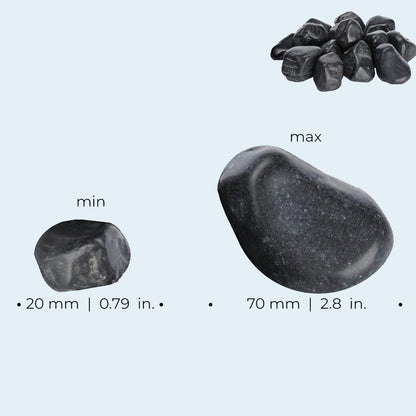 Feng Shui Marble Pebble Pack - Black