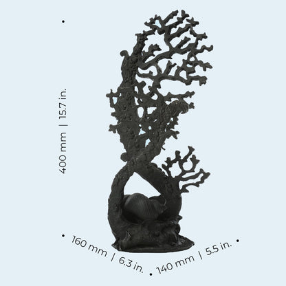 Samuel Baker Black Fan Coral Ornament