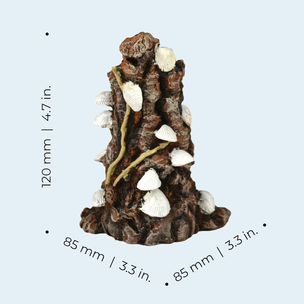 Samuel Baker White Shells On Stump Sculpture