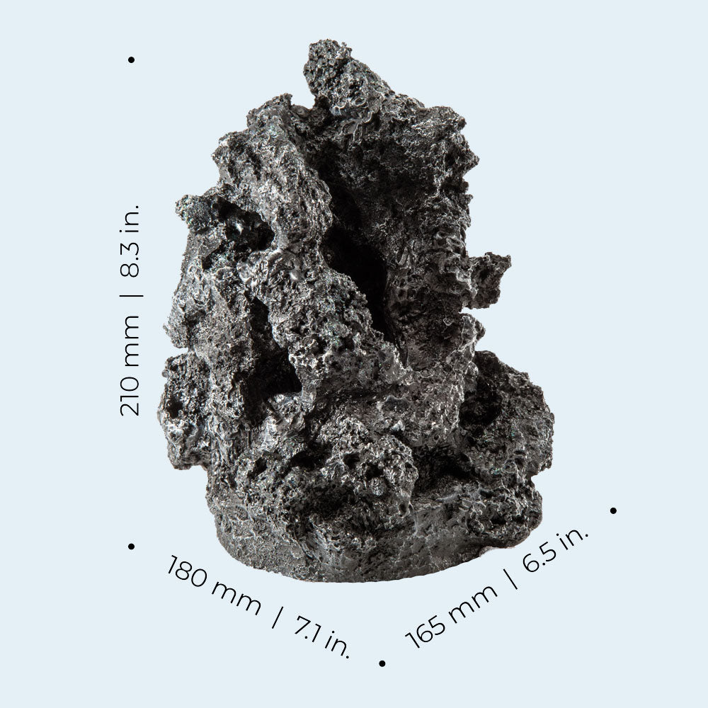 Black Mineral Stone Ornament