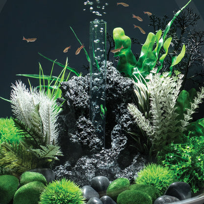 Black Mineral Stone Ornament